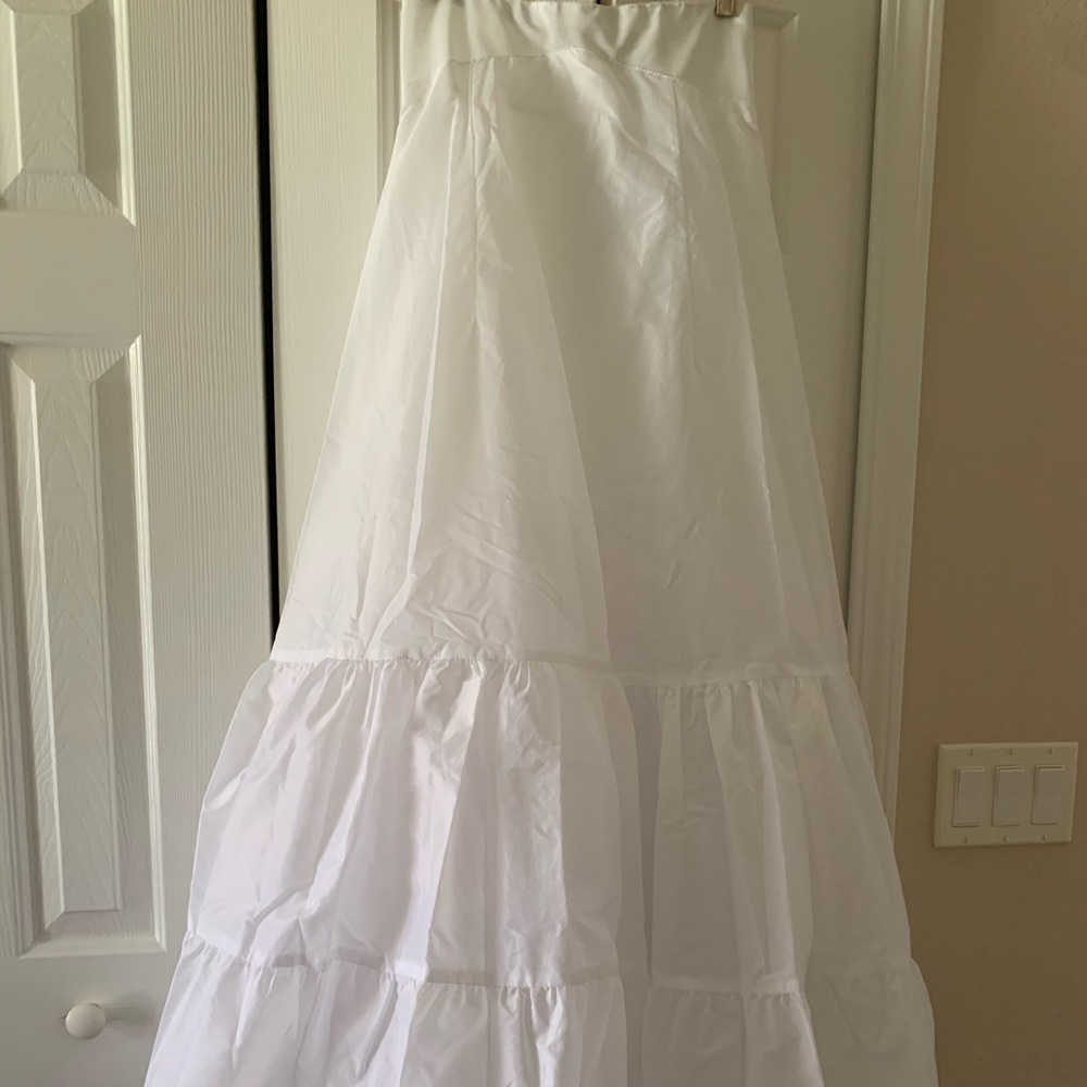 White Floor Length Petticoat